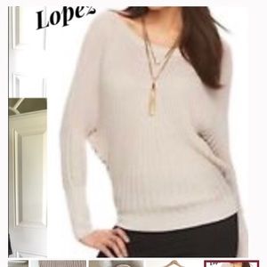 Jennifer Lopez Dolman Sleeve Sweater